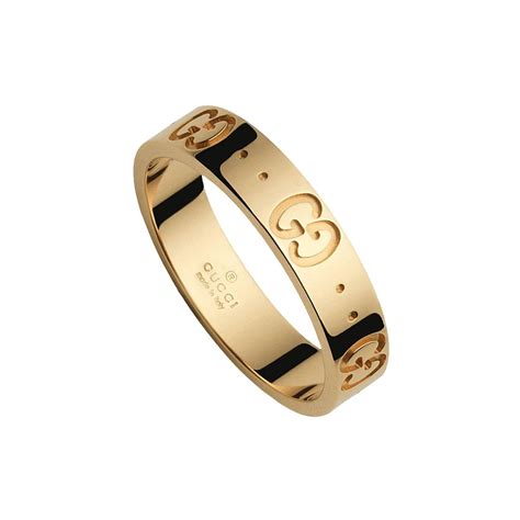 gucci 18ct gold ring|gucci trademark ring in gold.